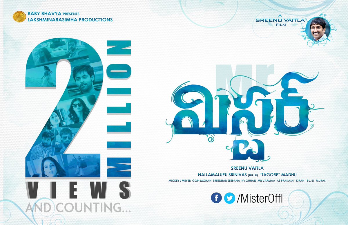 pravali246's tweet photo. #MisterTeaser super and congratulations to the entire team for #2MillionViews 😍😍😍😍👌👌👌👏👏👏 such a lovely teaser @IAmVarunTej @Itslavanya https://t.co/UiHlKadrag