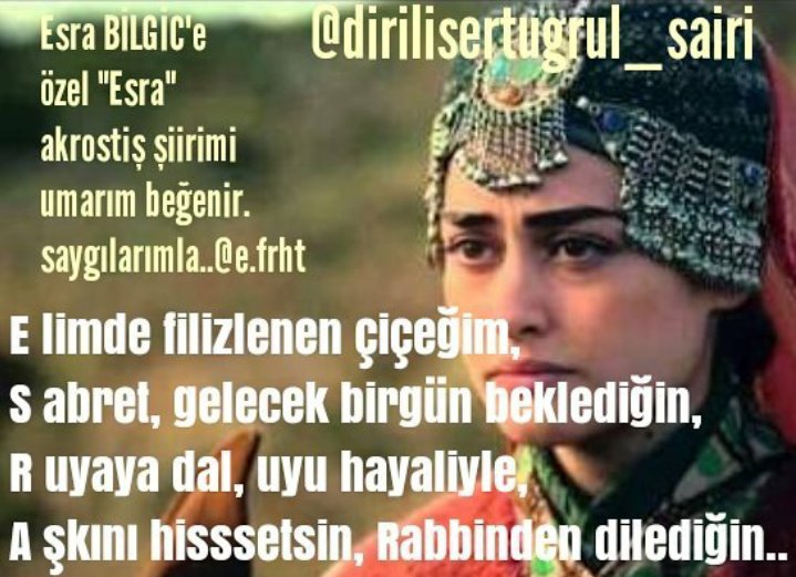 e_frht's tweet photo. @esbilgic #dirilişertuğrul #ertuğrul #bamsialp #turkey  #esrabilgic  #turgutalp #bamsı #doganalp #ertugrulbey #dirilisdizisi #halime #tokat https://t.co/VhkXNKG2t3