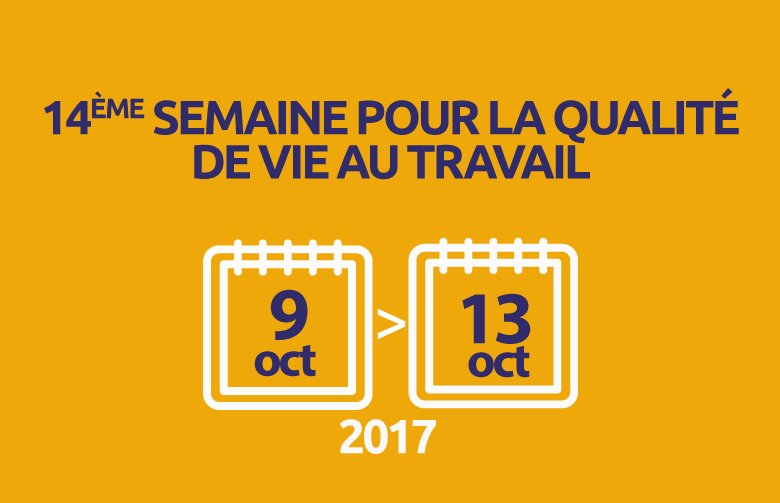 ALFONSI_Y's tweet photo. [#SQVT2017] 📰14ème édition semaine de la #qualitédevieautravail https://t.co/Fk4O2dmca1 #SaveTheDate #QVT via @Anact_ @laure_aime @BOYER_SYL https://t.co/DiVcteNDvE