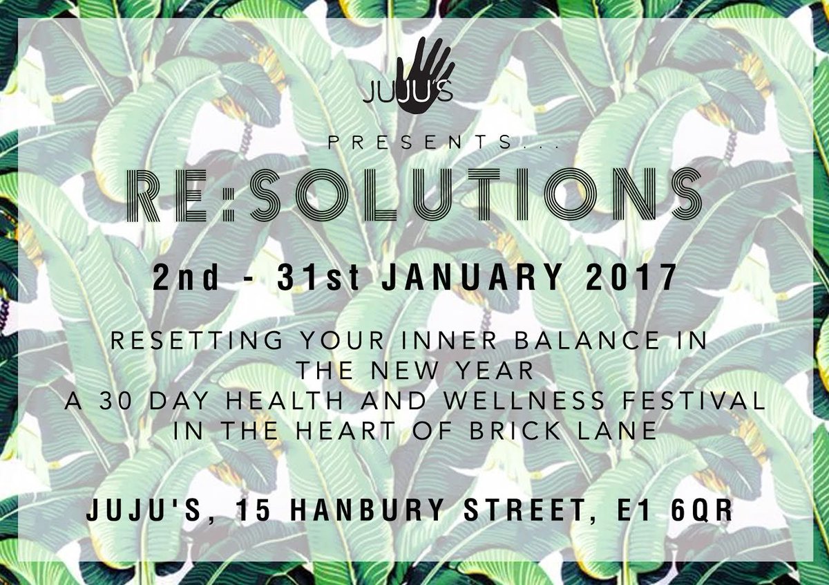 JustOpenedLdn's tweet photo. WIN THIS WINTER: We've partnered with #resolutionsatjujus @jujusbarstage to give away 2 retreat passes on 14th or 21st Jan. Like &amp; RT to win https://t.co/emQ95Q9IVr