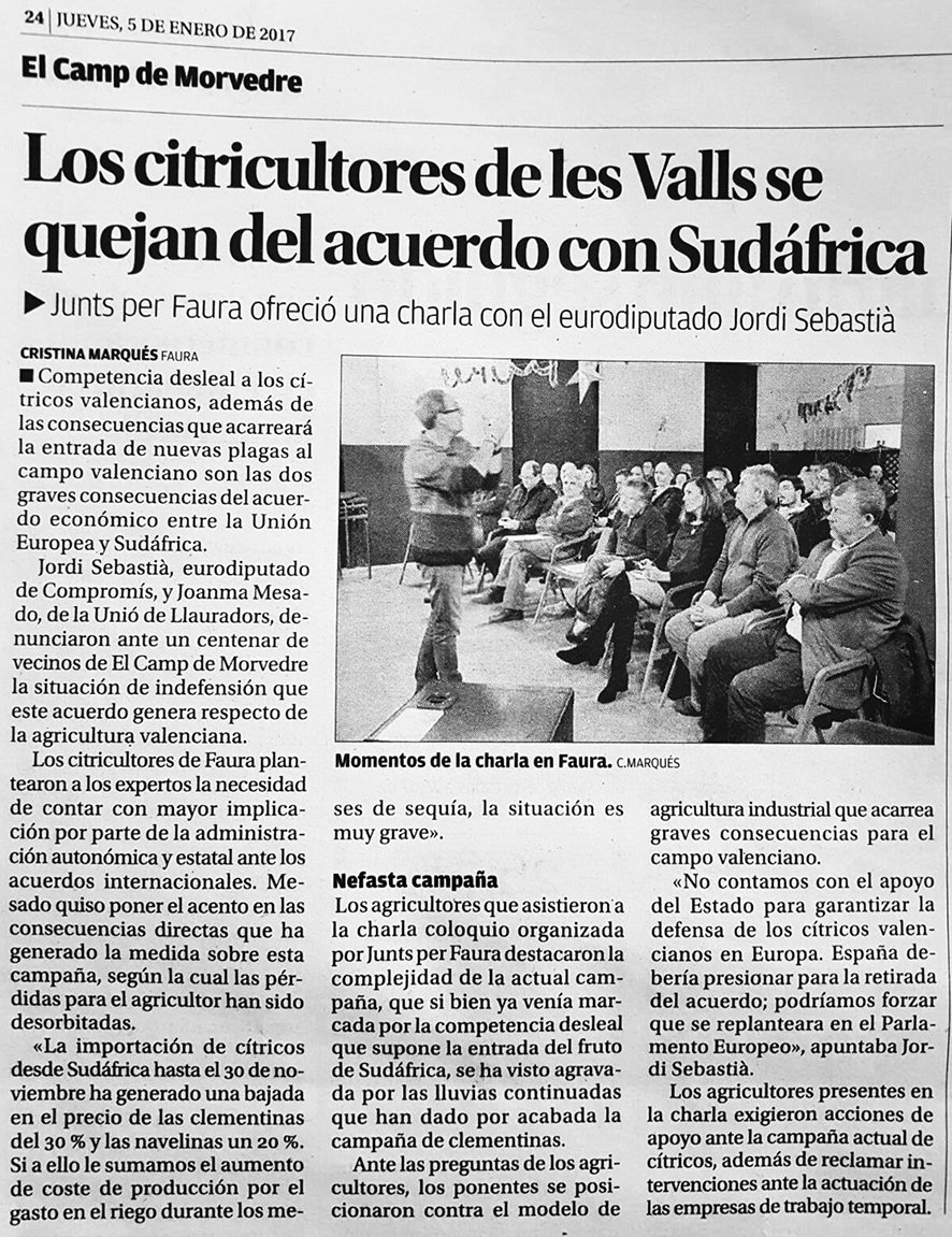 narnaufor's tweet photo. Al @levante_emv xarrada @JuntsperFaura sobre problema sector citrícola valencià amb @Sebastia_Jordii @UnioLlauradors @compromis @esquerrapv https://t.co/Olp7FXlUrt