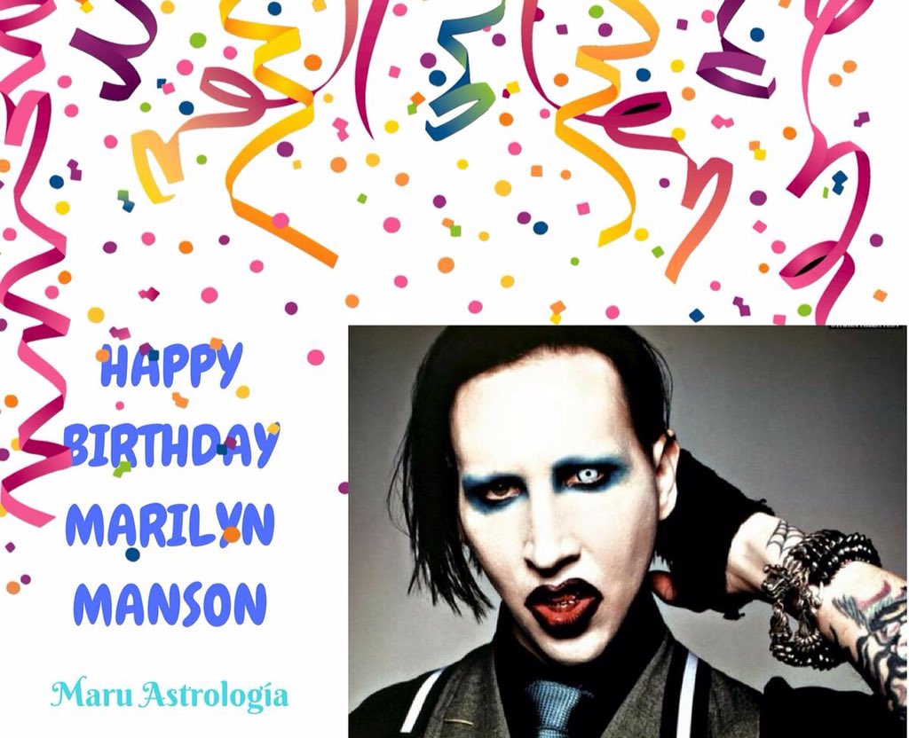 HAPPY BIRTHDAY MARILYN MANSON!!!!   