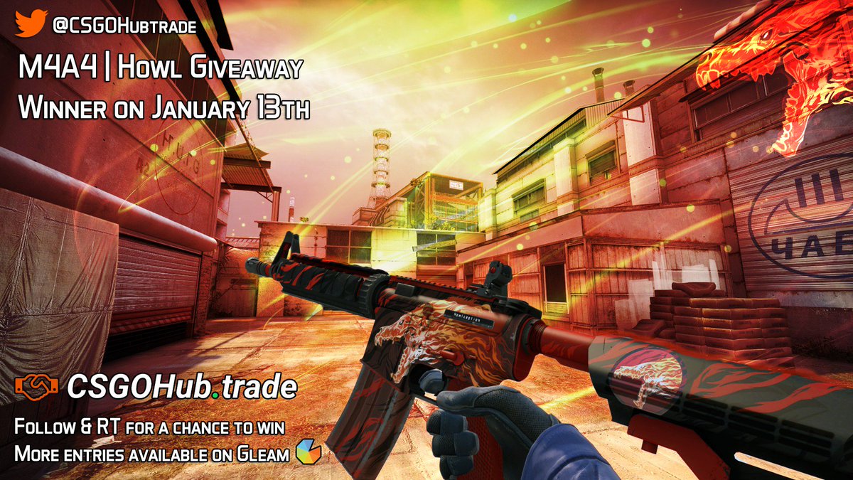 csgohubtrade's tweet photo. https://t.co/1UZGecRrEN - M4A4 Howl Giveaway! Follow &amp; RT 

More entries on Gleam: https://t.co/YSO20rBsjG

#csgogiveaway #csgotrade https://t.co/i0hOMUedFs