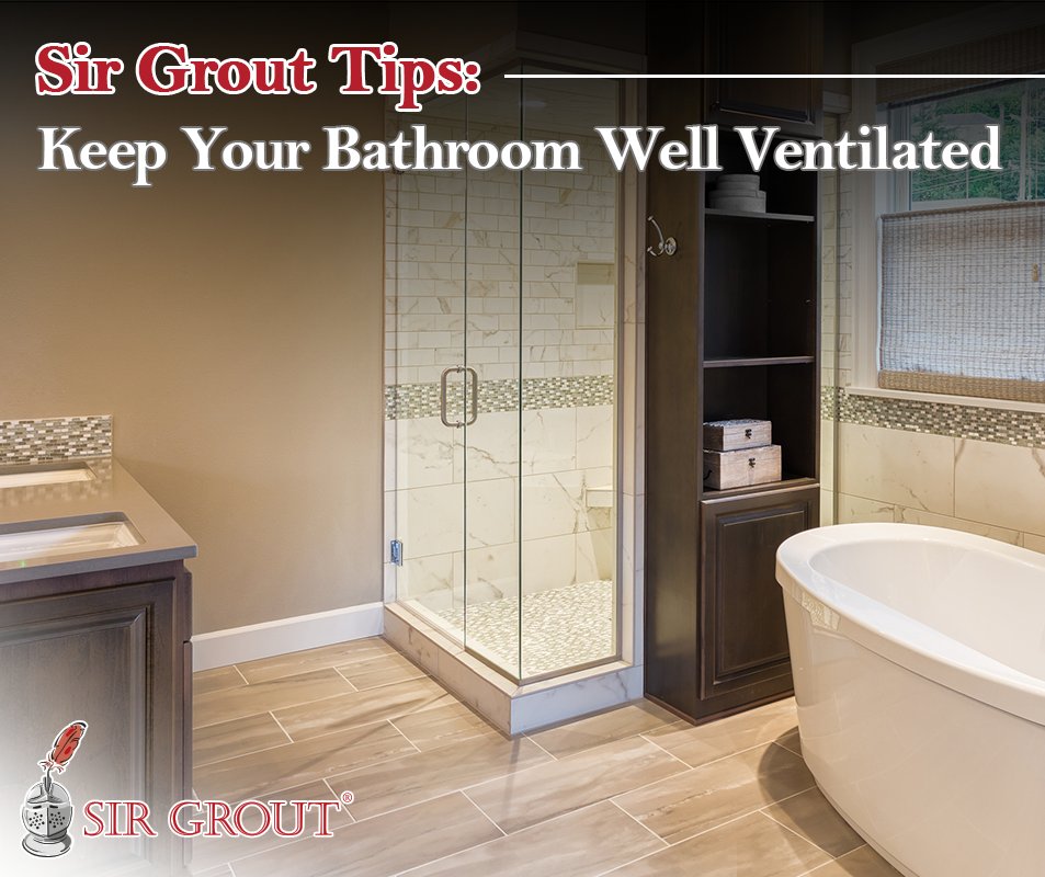SirGrout's tweet photo. Bathrooms should be well-ventilated. Stagnant water can cause fungi growth. Also, all joints and corners should be caulked. #SirGroutTips https://t.co/LHrnZFrjLz