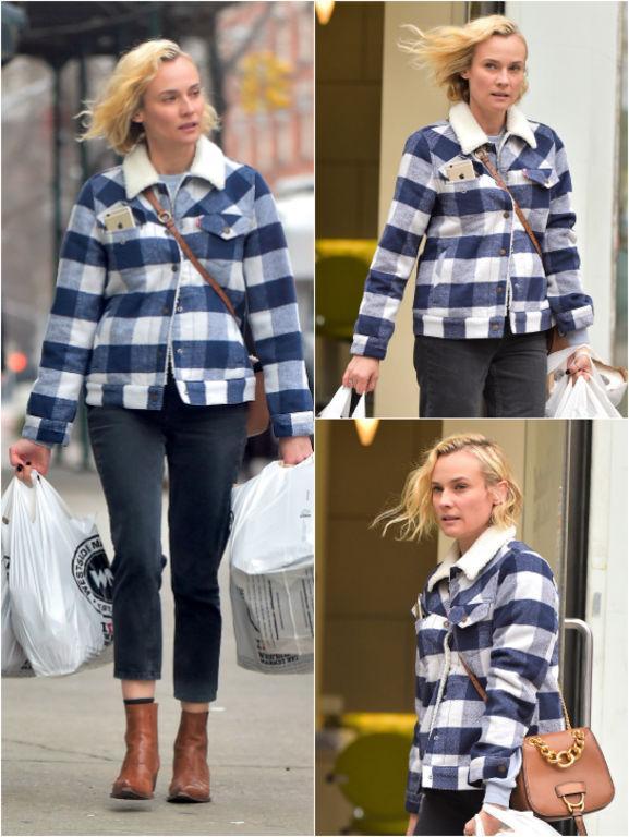 grazia_fr's tweet image. Alerte mode : la veste de bucheron de Diane Kruger bit.ly/2iTobPl
