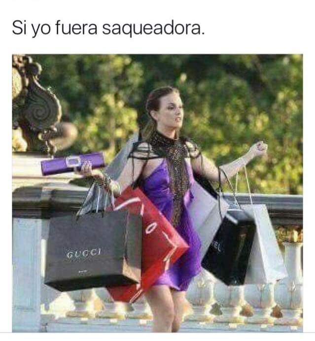 Bueno yo ya estoy lista para el saqueo en Masaryk ...