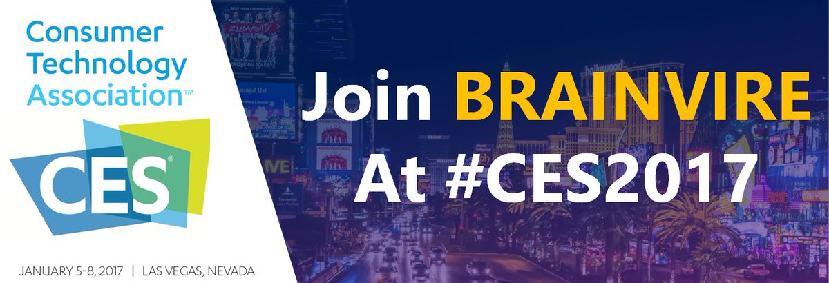 Stephenfisher32's tweet photo. of Brainvire and CES 2017 goes long back. Every year, Brainvire makes a point to be present at one  https://t.co/994oJ9fon4 https://t.co/Xn0w2f08bx