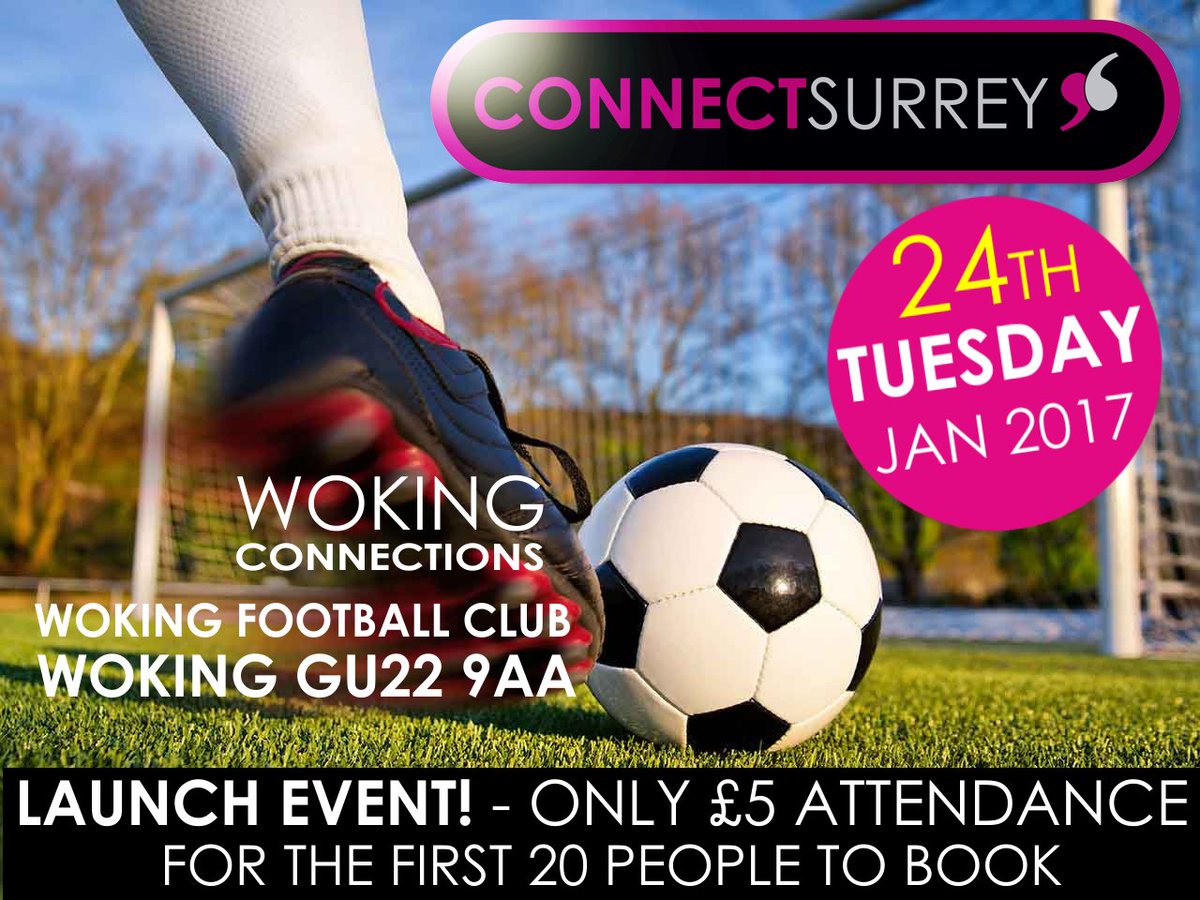 suppasally's tweet photo. @wokingfc Looking 4ward to our 1st event with u Woking Connections on 24th Jan, please feel free 2 share this event. https://t.co/PDuwAAs0dn https://t.co/kA2G7vJBeS