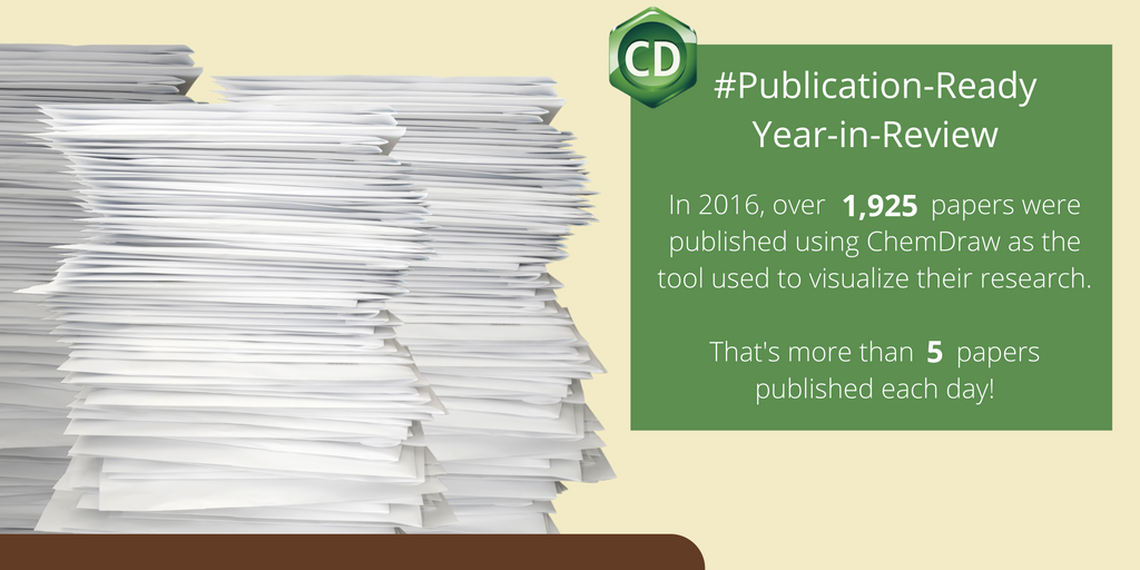 ChemDraw's tweet photo. ChemDraw Publications in Review—what a great year!!  Download your free trial https://t.co/EeGfuhW3bF https://t.co/gES5kqbMyb