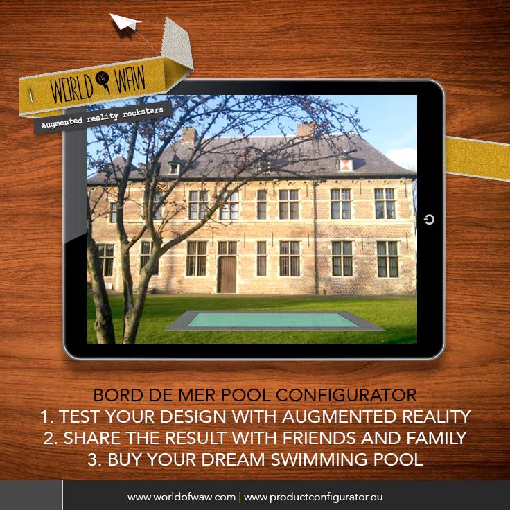 3D_Configurator's tweet image. The Bord De Mer Pool Configurator of @worldofwaw allows you to design your dream pool and try before you buy with #AugmentedReality!