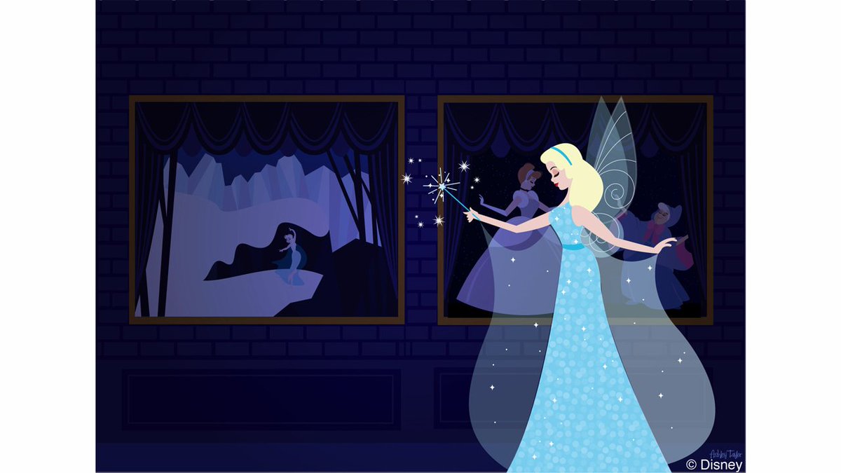 Disney Parks The Blue Fairy Brings Main Street U S A Windows To Life In Today S Disney Doodle T Co Lul1gntded T Co Vueo8j6mqy Twitter