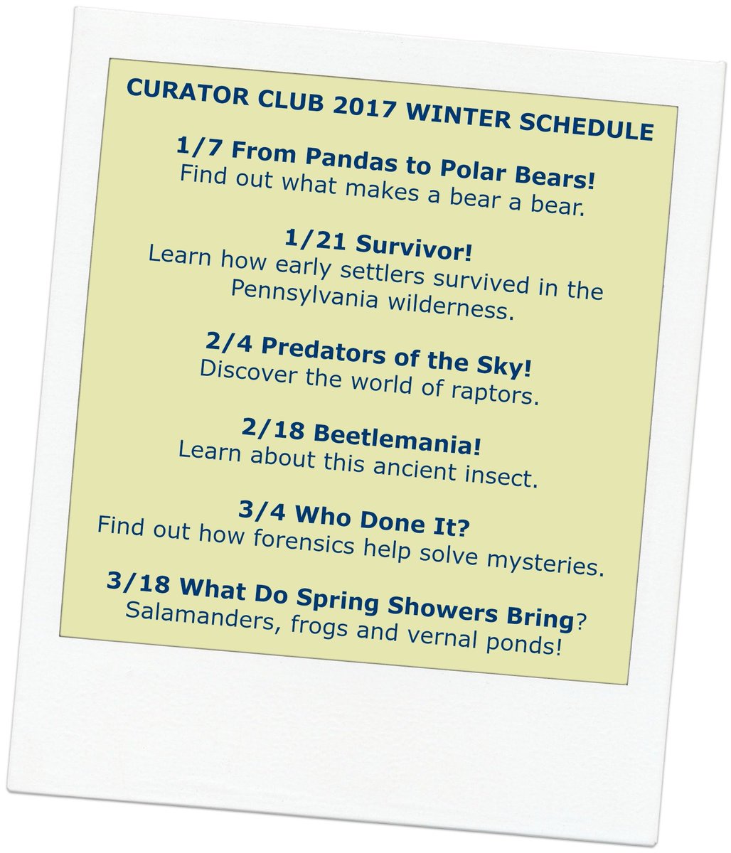 OakesMuseum's tweet photo. Curator Club for grades 3-5 begins on Saturday! #OMNH #scienceprograms #curatorclub https://t.co/Kpu36sllUl