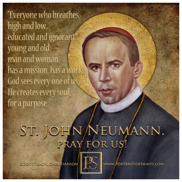 SaintPortraits's tweet photo. Happy #Feastday #StJohnNewmann, began #40HoursDevotion in the U.S. &amp; promoted #Catholic Schools. #Pray4Us  https://t.co/LZd1exNSy6 https://t.co/pVCNm1wlTa