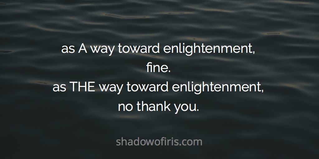 shadowofiris's tweet image. #enlightenment