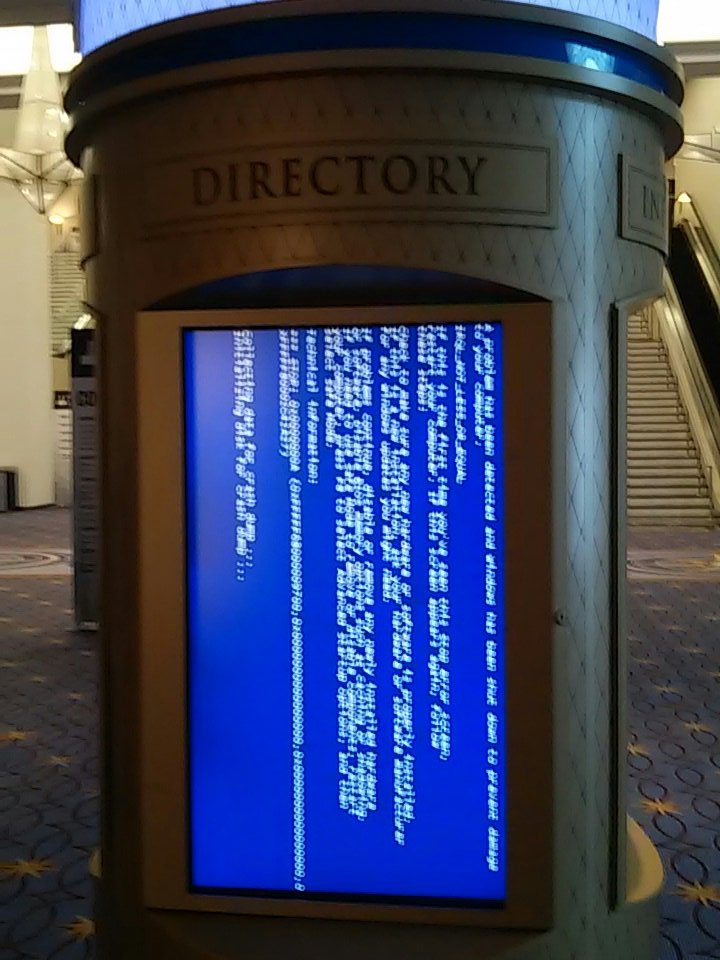 MAGParties's tweet photo. Gaylord.exe has quit unexpectedly #MAGFest #signfest https://t.co/sA9Ejy1Npk