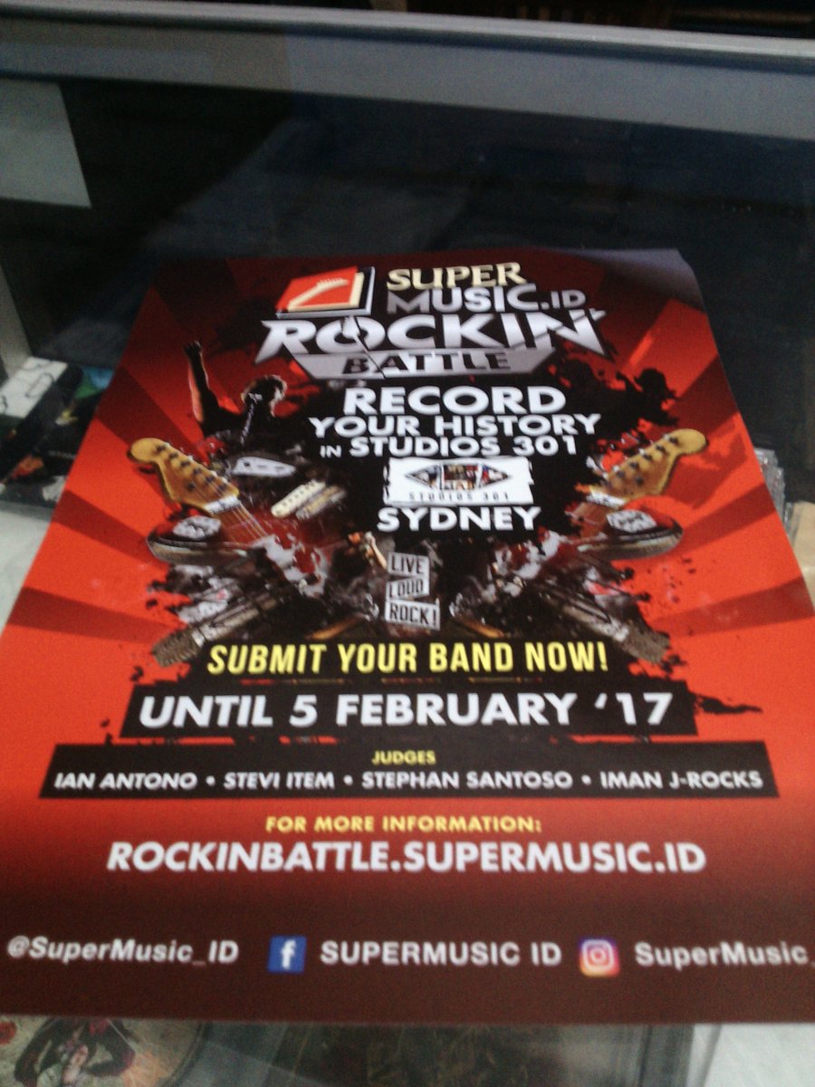 "ROCKIN BATTLE" nih gaesku buat kalian band" rock en rol super pedas, bisa daftar nih buat yg pengen recording di negeri kanguru.#gledik