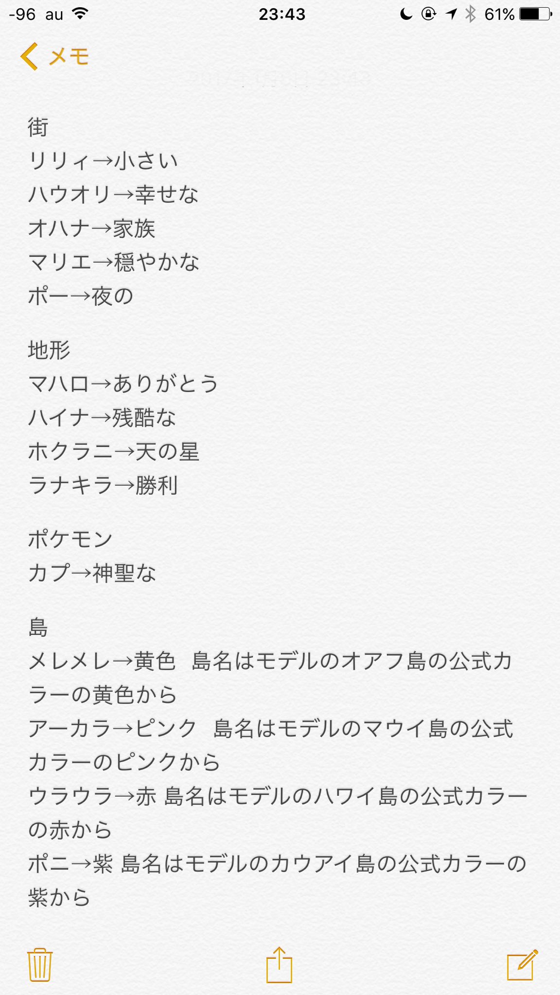 だい サンムーンやってる人は知ってると思うけど一応 自分が知ってるのはこれくらいから他にもあるかもしれない ポケモンはほんとに細かいところまで作られてるから面白い ポケモンでハワイ語 ポケモン Pokemon ポケモンサンムーン T