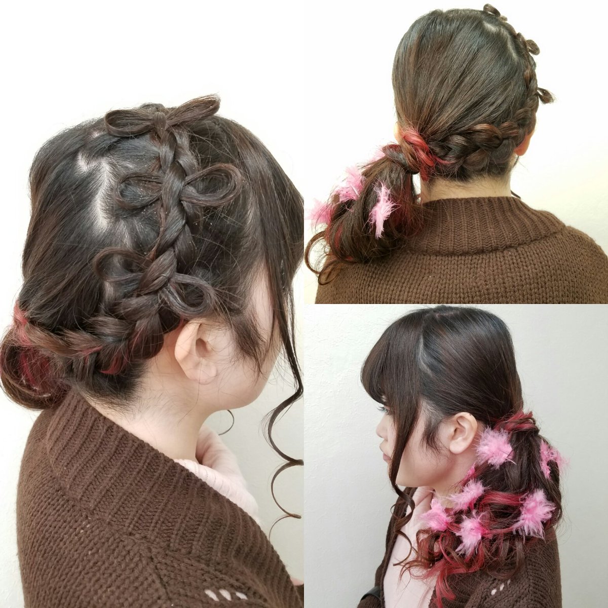 ヘアメイクみどり Youtube Auf Twitter ジャニーズliveヘアセット たくさんアレンジやってます ジャニーズ Live ヘアセット ヘアアレンジ ヘアメイク リボン あみこみ サイドアップ ピンク 羽 関ジャニ カウントダウン