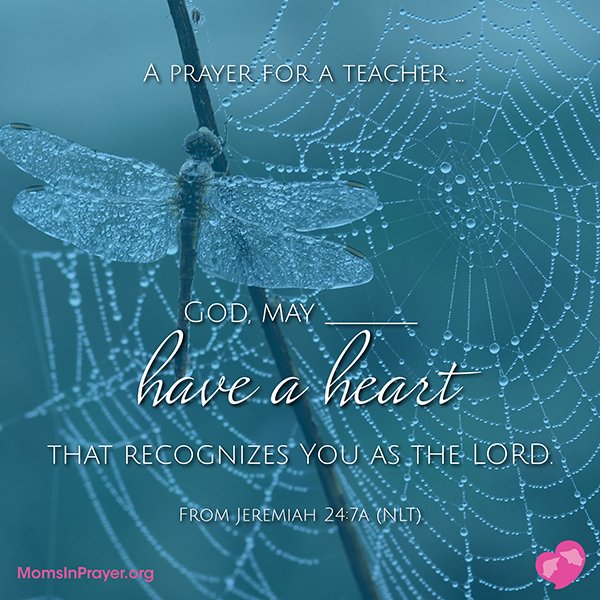 MomsInPrayer's tweet photo. A prayer for a teacher... #MomsPowerPrayers https://t.co/Ttfb2k7uGR