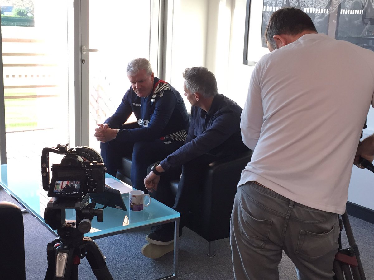 stokecity's tweet image. 🎥 The boss speaks to @GaryLineker about #SCFC, @FCBarcelona and more for next Thursday's (12th Jan) Premier League Show on @BBCTwo