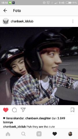lisna802's tweet photo. Last tweet... semoga mimpi dibonceng chanyeol tengkep tilu ama suho dan posisi di tengah2 😂😂#TeamEXO https://t.co/Lm0XlKaAjV