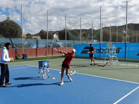 ferreracademy's tweet image. Today, some backhand refining exercises and physical assestment. #AnnualProgram #FerrerTennisAcademy #Babolat #Lotto #TurkishAirlines
