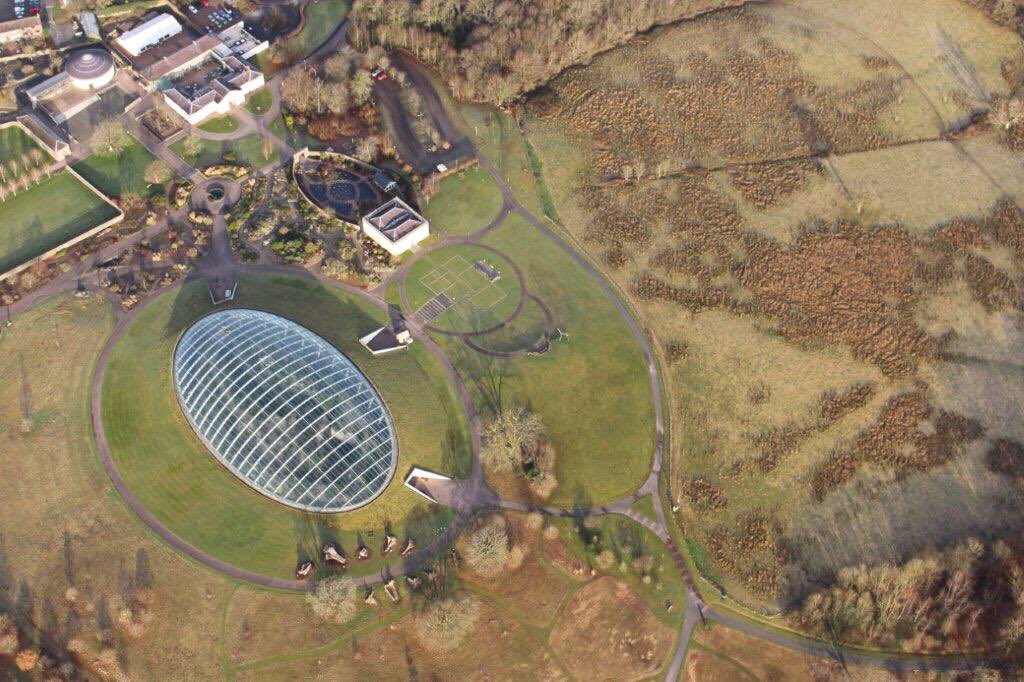 walesbotanic's tweet photo. A brilliant photo taken on Louise Austin, Heritage Officer's flight over the Garden today #RegencyRestoration #GardenOfWales https://t.co/4MeB7lpAYR