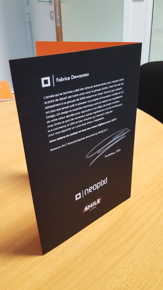 becueg's tweet image. Très belle carte de voeux de nos amis de @neopixl. Dans l'excellence une fois de plus ! Très belle année 2017 les gars.