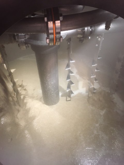 wolfburn_whisky's tweet image. Boiler on, water hot, first #mash of #2017 is under way. Innes starts on our fifth year since reopening #Wolfburn #singlemalt #whiskey