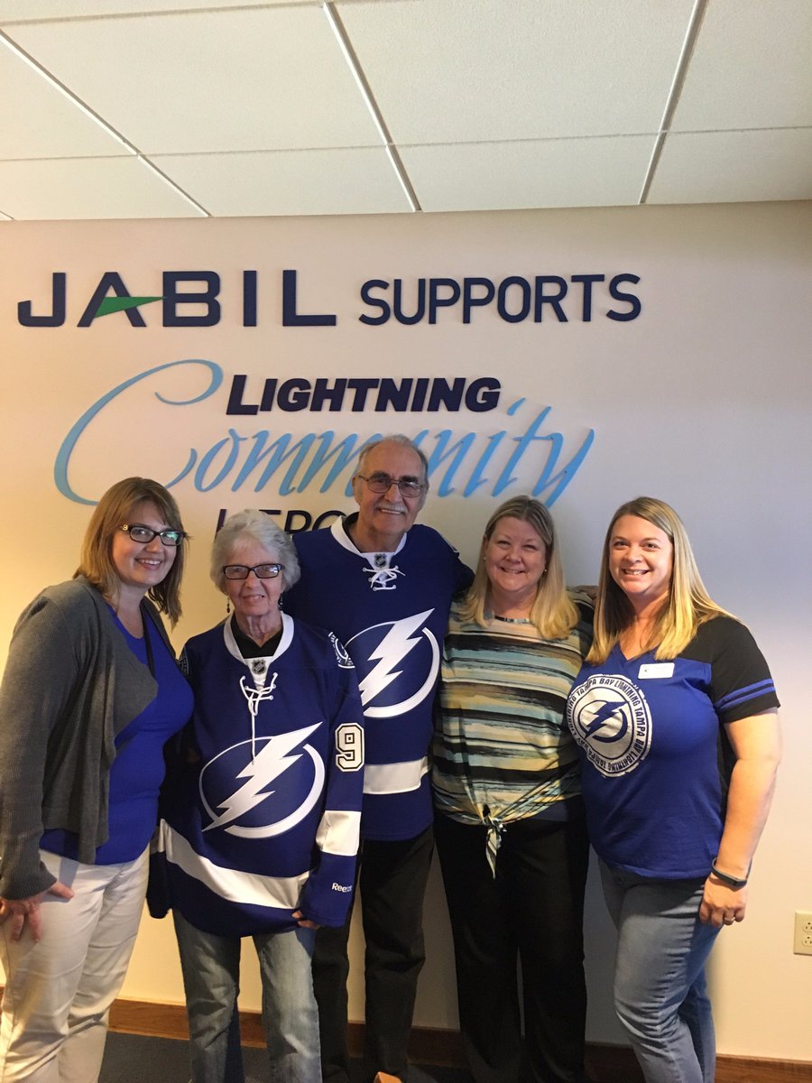 Our WonderTeam- the Conklins- receiving their #CommunityHeroAward at the Tampa Bay Lightning game earlier this week!  Thanks for all you do!