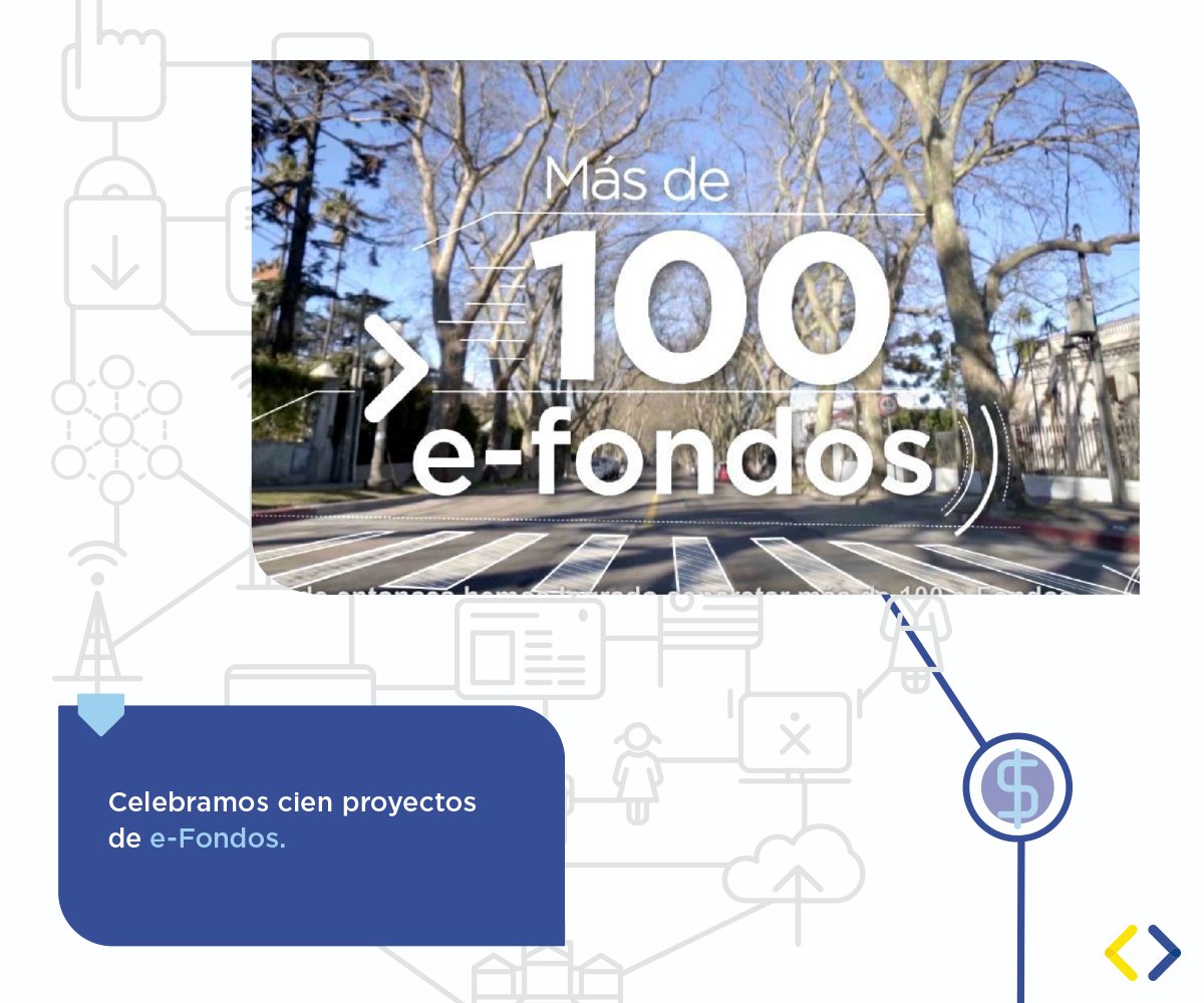 agesic's tweet photo. 100 #eFondos alcanzados en el año que pasó. Compartí con nosotros los hitos del 2016 y los desafíos que vienen en https://t.co/Wlx5UTaSnP 😀 https://t.co/lKIkXjjkxN