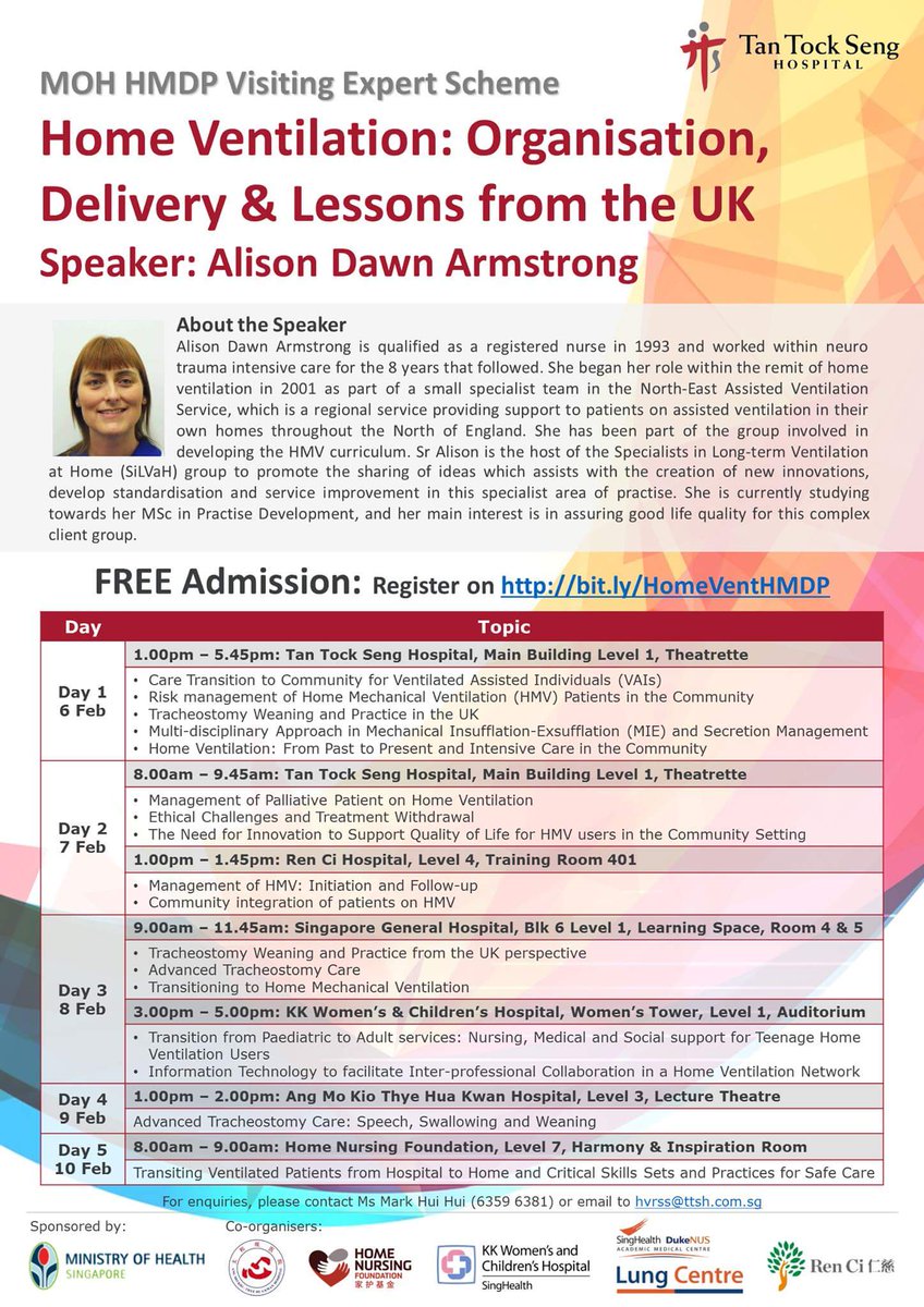 AlisonArmstron's tweet photo. So excited and honoured to be invited to share our UK experience with colleagues in Singapore! #networking #sharingpractise @WeNurses https://t.co/m2bc6BROjJ
