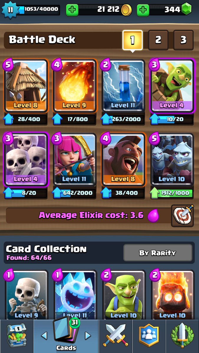 Aulig_'s tweet photo. Hey @GaladonGaming this is #myfundeck. Its fun and works well at 4300 with these troop levels :) https://t.co/5wieGbhLSi