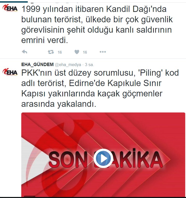 Emri kim verdi?
Desteklediğiniz PKK-DHKPC ele başları twitterda bir hesabın dediklerini dinliyorsa,O hesabın diğer dediklerinide dinlesinler