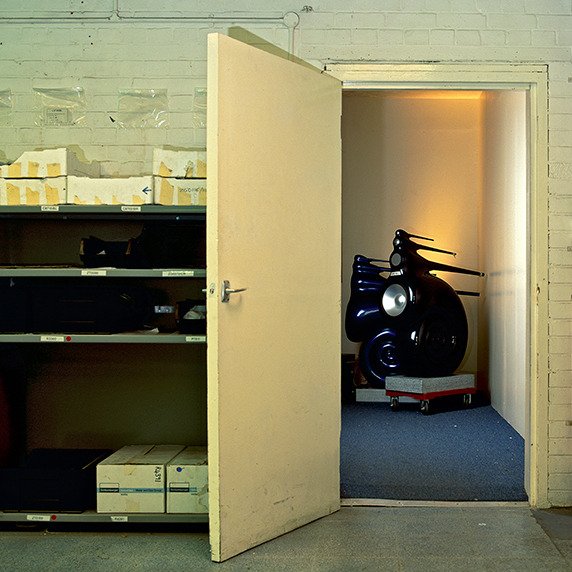 BowersWilkins's tweet photo. A pair of our iconic Nautilus loudspeakers awaiting testing before their launch in 1993 #ThrowbackThursday https://t.co/DaN0HT2QYq