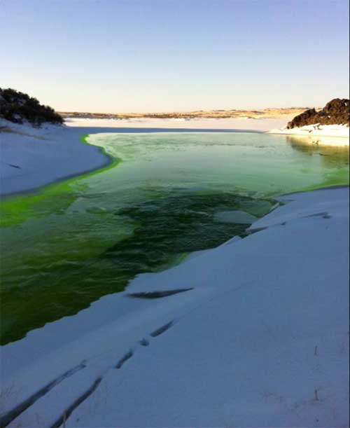 Turner_Designs's tweet image. Check out these photos and data from a winter dye study in Idaho using our C3 #Submersible #Fluorometer #fluorescence #dyetracing