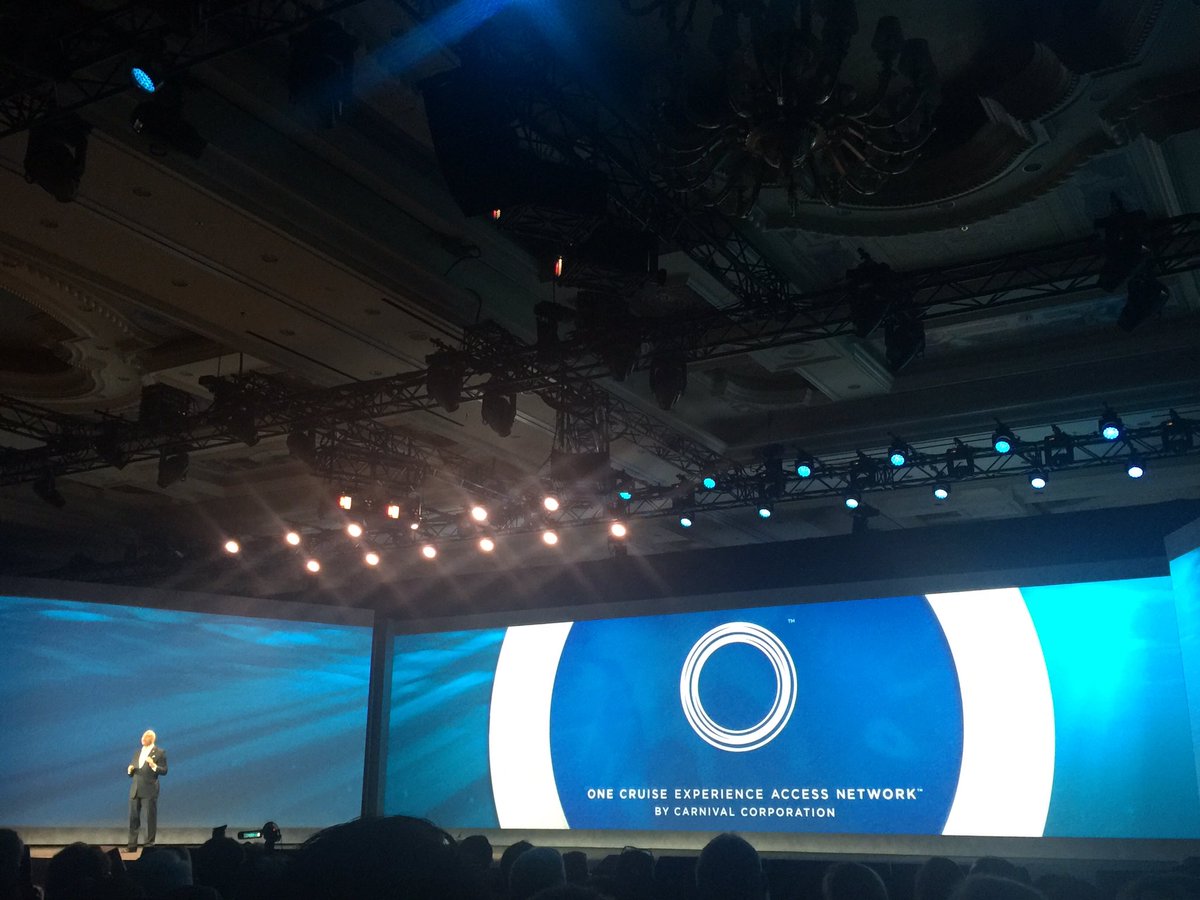 NytecInc's tweet photo. "We are innovating for a better guest experience" @CarnivalPLC #OceanMedallion #ceskeynote #CES2017 https://t.co/FXsz1t5iD7