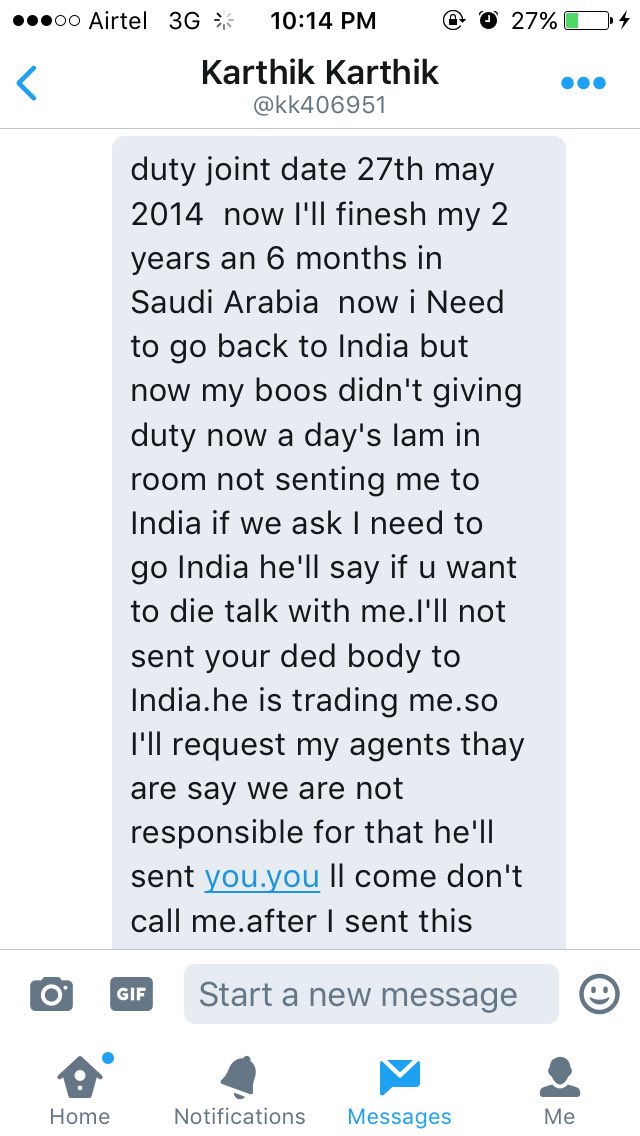 kk406951's tweet photo. @SushmaSwaraj @narendramodi please help me madam https://t.co/fYMu5w0Mh4