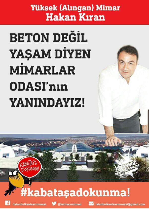 Betona Beton demek için
 #Birarada olacağız
Sen de gel...Ses Ol ! İşık Ol 
#Kabataşadokunma !
<a href="/LeventUzumcu/">Levent Üzümcü</a> <a href="/nihatsirdar/">Nihat Sırdar</a> <a href="/nevsinmengu/">nevsin mengu</a>