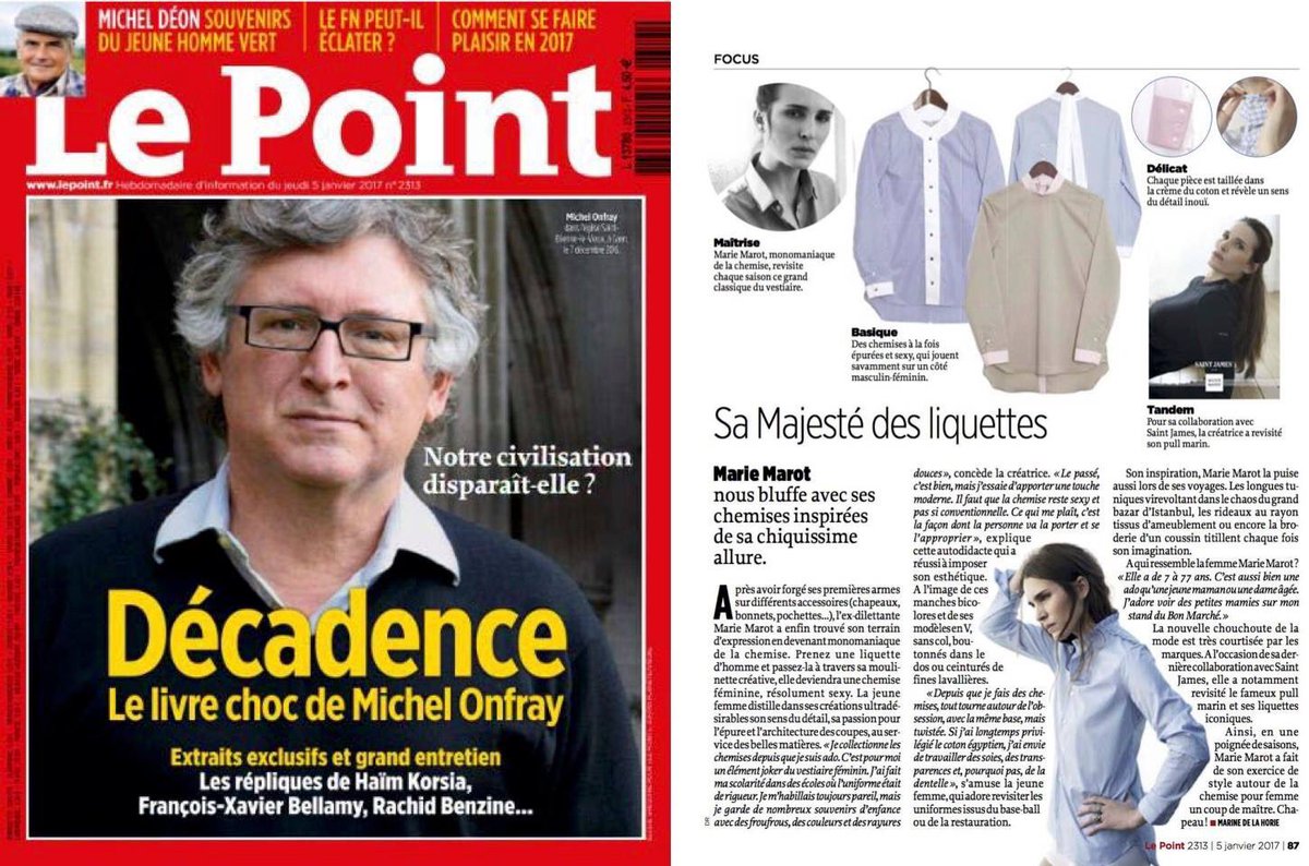 mariemarot's tweet photo. Thanks @LePoint 
#shirt #mariemarot #lepoint https://t.co/f7w56opn4P
