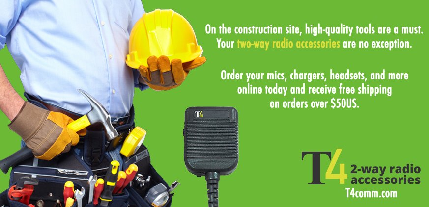 T4Comm's tweet image. High-quality #TwoWayRadio accessories for your tool belt. Free shipping available! ow.ly/6rtO307GF6B