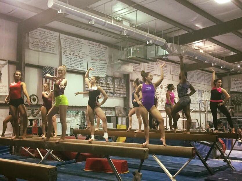MelissaBujeda's tweet photo. Strike a pose! 2017 competition season starts tomorrow. Level 10 girls are ready. Haley is in purple, healed and ready to go! #GUStrong https://t.co/1zVoQ5jwHp