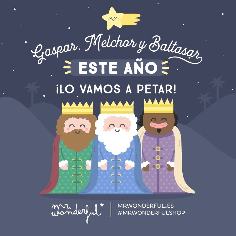 Que tengáis una feliz noche de Reyes y que os dejéis llevar por la magia y la ilusión de los más peques #mrwonderfulshop