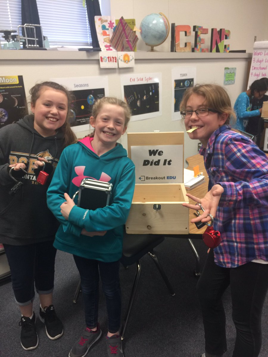 So MUCH fun!!!! We love breakoutEdu!! <a href="/AmyHolderman2/">Amy Holderman</a> @JPryorMISD #bearshine <a href="/RachelConstant/">R Constant</a> <a href="/treyw97/">Trey Wright Blue🇨🇿mark</a>