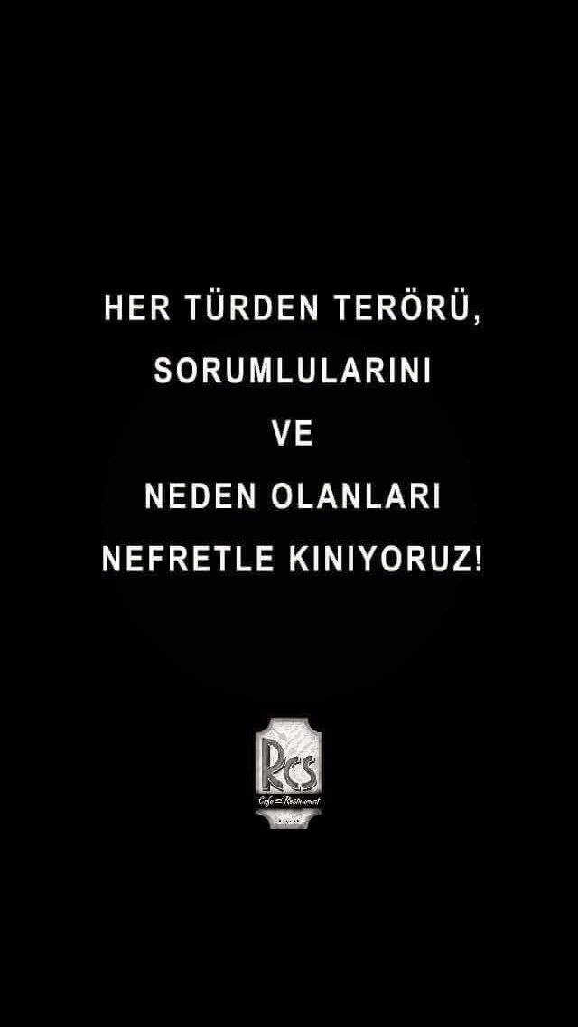 RcsCafe's tweet photo. Terörü lanetliyoruz. https://t.co/l0UB5clQXW