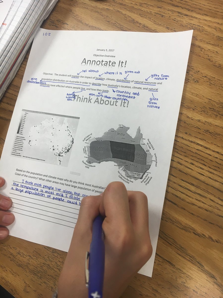 MeganDEBland1's tweet photo. We are intentional about our learning! #sutton6 #annotateit #knowyourobjective @SuttonPrincipal https://t.co/QGDKTahWXN