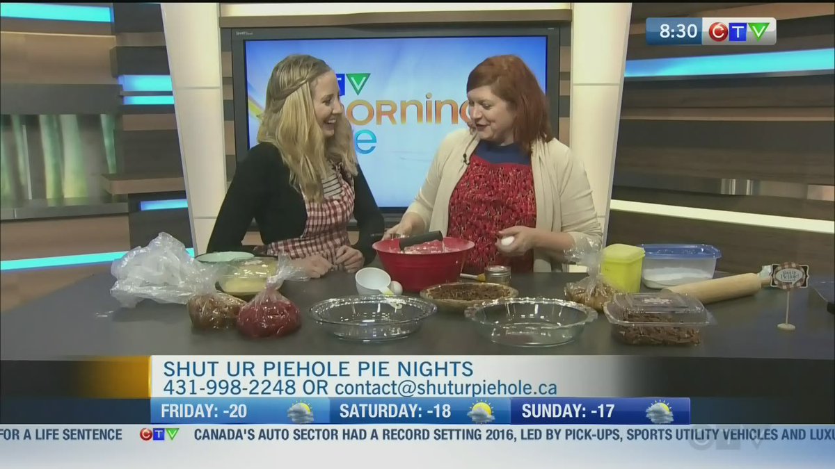 CTVYMWinnipeg's tweet photo. .@GabbyCTV hears about Pie Nights with @heatherdaymond and tries her hand at cutting pastry: https://t.co/JRFqJTofyg https://t.co/3ishxVZhVA