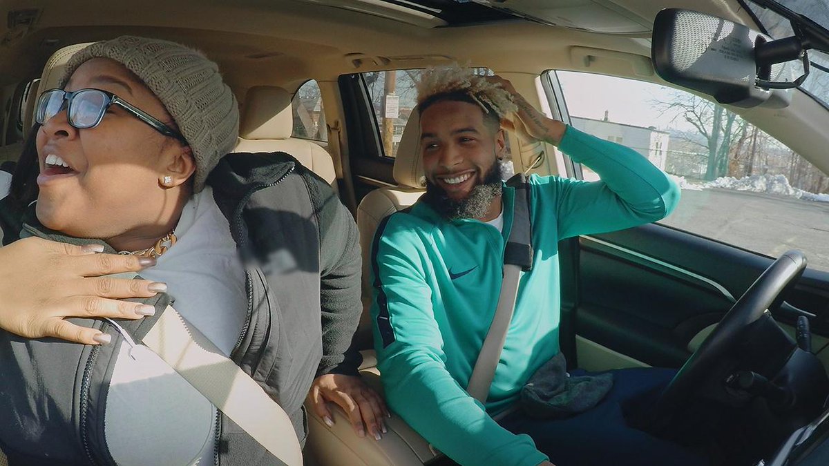 In the 10th #UndercoverLyft, <a href="/Giants/">New York Giants</a> receiver Odell Beckham Jr <a href="/OBJ_3/">hang dave gettleman</a> surprises a few @lyftnewjersey passengers: lft.to/2jf9oC1