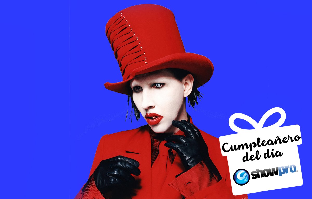 Uno de los cantantes más polémicos con 50 millones de discos vendidos, happy birthday Marilyn Manson!!! 