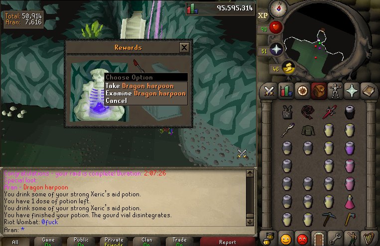 DivineForces's tweet photo. First harpoon? @OldSchoolRS #divineforces @davidcdemarco @Blind__Snake https://t.co/Ow10xqwumY
